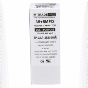Dual Run Capacitor 35/5 MFD 370/440V Round
