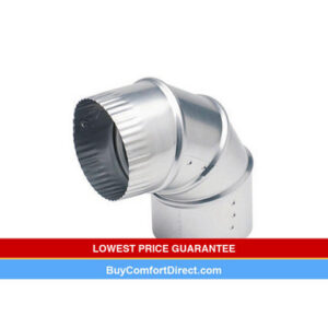 5″ 90° Galvanized Adjustable Elbow – 30 Gauge
