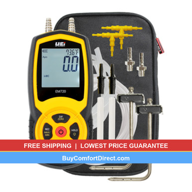 Hi-Res Differential Manometer Static Pressure Kit