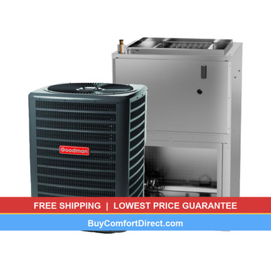 Goodman 1.5 Ton 13.4 SEER2 AC System with Air Handler – Wall-Mount – GLXS3BN1810