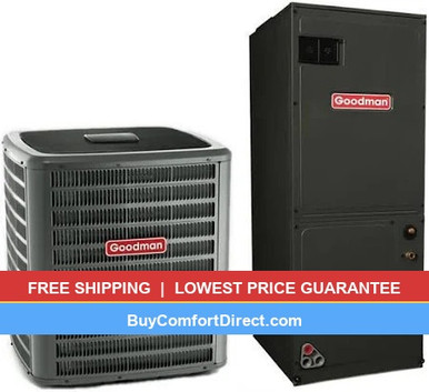 Goodman 4 Ton 17.2 SEER2 AC System with Air Handler – Multi-Position – GLXT7CA4810