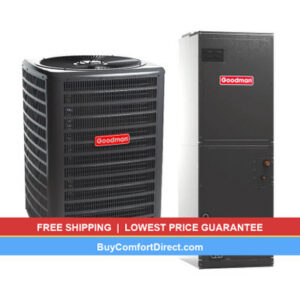 Goodman 1.5 Ton 14.3 SEER2 Heat Pump System with Air Handler – Multi-Position – GLZS4BA1810
