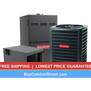Goodman 3.5 Ton 14.3 SEER2 80,000 BTU 80% AFUE Dual Fuel System – Horizontal – GLZS4BA4210