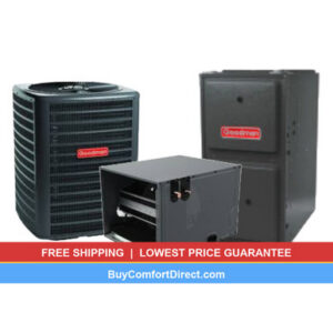 Goodman 3.5 Ton 14.3 SEER2 80,000 BTU 92% AFUE Dual Fuel System – Horizontal – GLZS4BA4210