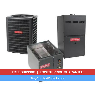 Goodman 2 Ton 15.2 SEER2 40,000 BTU 80% AFUE Dual Fuel System – Upflow – GLZS5BA2410