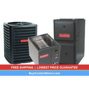 Goodman 3 Ton 15.2 SEER2 60,000 BTU 92% AFUE Dual Fuel System – Upflow – GLZS5BA3610