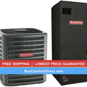 Goodman 2 Ton 17.2 SEER2 AC System with Air Handler – Multi-Position – GLZT7CA2410
