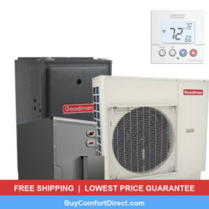 Goodman 2 Ton 17.5 SEER2 40,000 BTU 96% AFUE Dual Fuel System – Upflow – GZV7SA2410