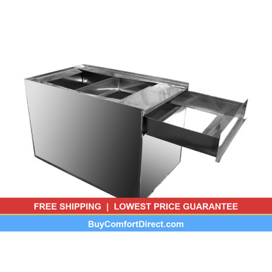 PLENAHDFR – D Width Air Handler Return Support Plenum Box With 24x20x1 Filter R...