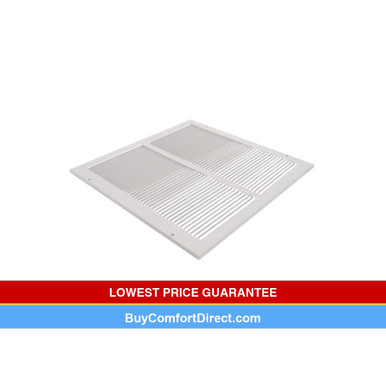 14 x 14 Stamp Faced Sidewall/Ceiling Return Grille White
