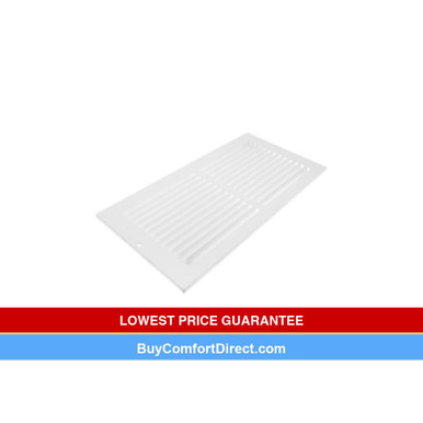 14 x 8 Stamp Faced Sidewall/Ceiling Return Grille White