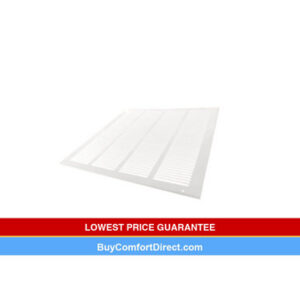20 x 20 Stamp Faced Sidewall/Ceiling Return Grille White