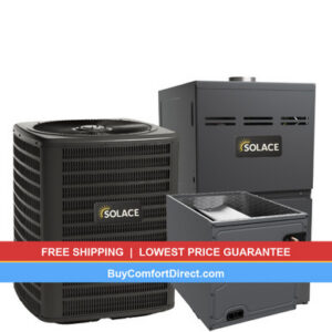 Solace 1.5 Ton 14.3 SEER2 40,000 BTU 80% AFUE AC and Furnace System – Upflow – S-GLXS4BA1810