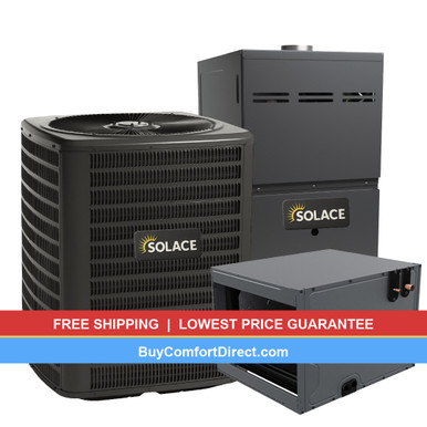 Solace 3.5 Ton 15.2 SEER2 80,000 BTU 80% AFUE AC and Furnace System – Horizontal – S-GLXS5BA4210