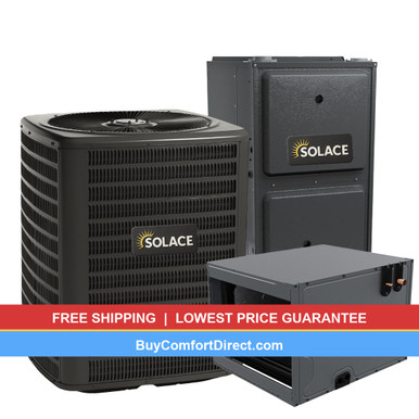 Solace 3.5 Ton 15.2 SEER2 80,000 BTU 92% AFUE AC and Furnace System – Horizontal – S-GLXS5BA4210