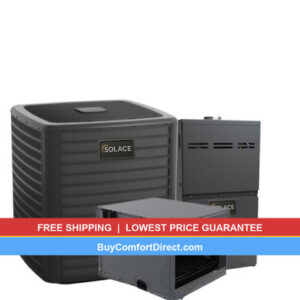 Solace 2 Ton 17.2 SEER2 60,000 BTU 80% AFUE AC and Furnace System – Horizontal – S-GLXT7CA2410