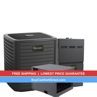 Solace 4 Ton 17.2 SEER2 80,000 BTU 80% AFUE AC and Furnace System – Horizontal – S-GLXT7CA4810