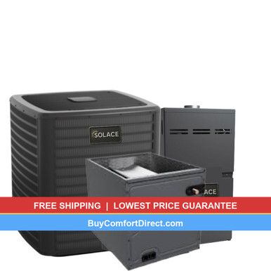 Solace 5 Ton 17.2 SEER2 80,000 BTU 80% AFUE AC and Furnace System – Upflow – S-GLXT7CA6010