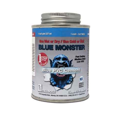 BLUE MONSTER PVC CEMENT 1/4 PINT (4 FL OZ)