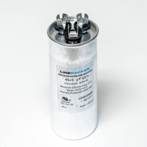 Dual Run Capacitor 45/5 MFD 370/440V Round