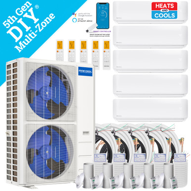 MRCOOL 34,000 BTU 23 SEER2 Air Conditioner Condenser – DIY-MULTI5-36HP230D-O