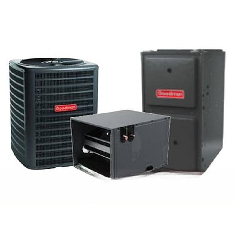 Goodman 3.5 Ton 15.2 SEER2 80,000 BTU 92% AFUE Dual Fuel System - Horizontal - GLZS5BA4210