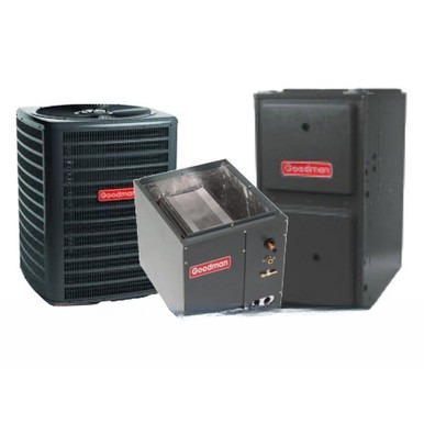 Goodman 3.5 Ton 15.2 SEER2 80,000 BTU 92% AFUE Dual Fuel System - Upflow - GLZS5BA4210