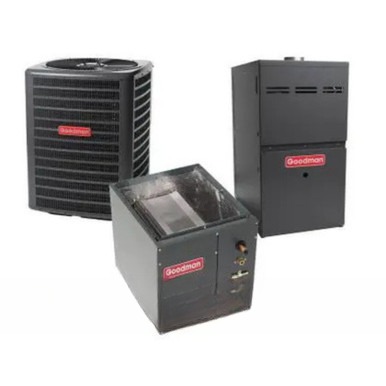 Goodman 4 Ton 15.2 SEER2 80,000 BTU 80% AFUE Dual Fuel System - Upflow - GLZS5BA4810