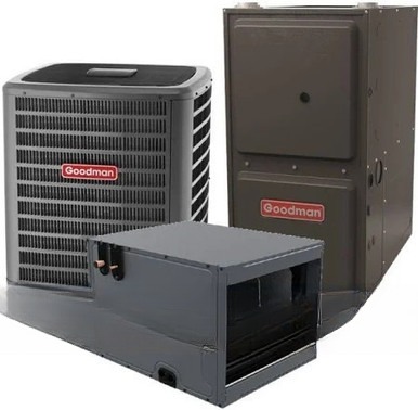 Goodman 4 Ton 17.2 SEER2 80,000 BTU 0% AFUE AC and Furnace System - Horizontal - GLXT7CA4810
