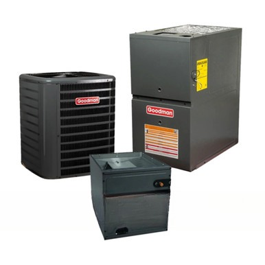 Goodman 4 Ton 17.2 SEER2 80,000 BTU 80% AFUE AC and Furnace System - Upflow - GLXT7CA4810