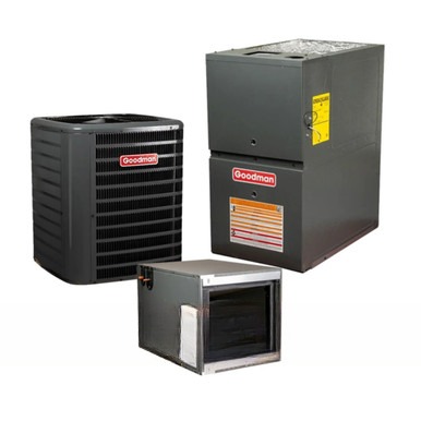 Goodman 5 Ton 17.2 SEER2 100,000 BTU 80% AFUE AC and Furnace System - Horizontal - GLXT7CA6010
