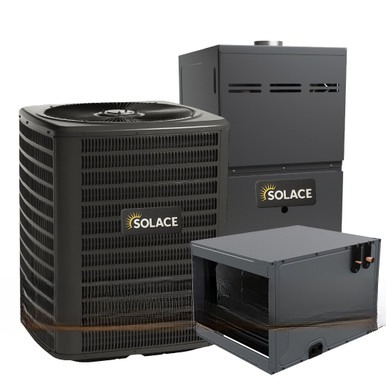 Solace 3.5 Ton 15.2 SEER2 80,000 BTU 80% AFUE Dual Fuel System - Horizontal - S-GLZS5BA4210