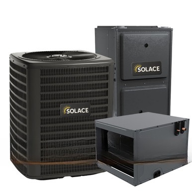 Solace 4 Ton 15.2 SEER2 80,000 BTU 92% AFUE Dual Fuel System - Horizontal - S-GLZS5BA4810