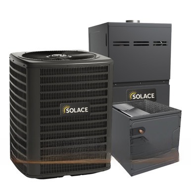 Solace 5 Ton 15.2 SEER2 100,000 BTU 80% AFUE AC and Furnace System - Upflow - S-GLXS5BA6010